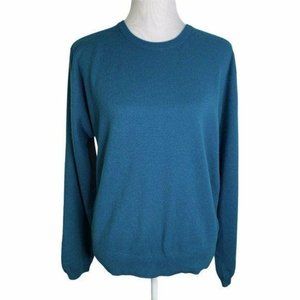 White Wheeler & Martha Cashmere Crewneck Sweater